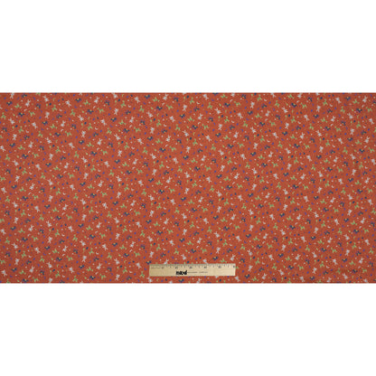 Rocking Horses, Balloons, Giraffes and more Printed on an Orange Chiffon - Full