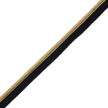 Gold Cord with Black Lip - 1/4 - Detail