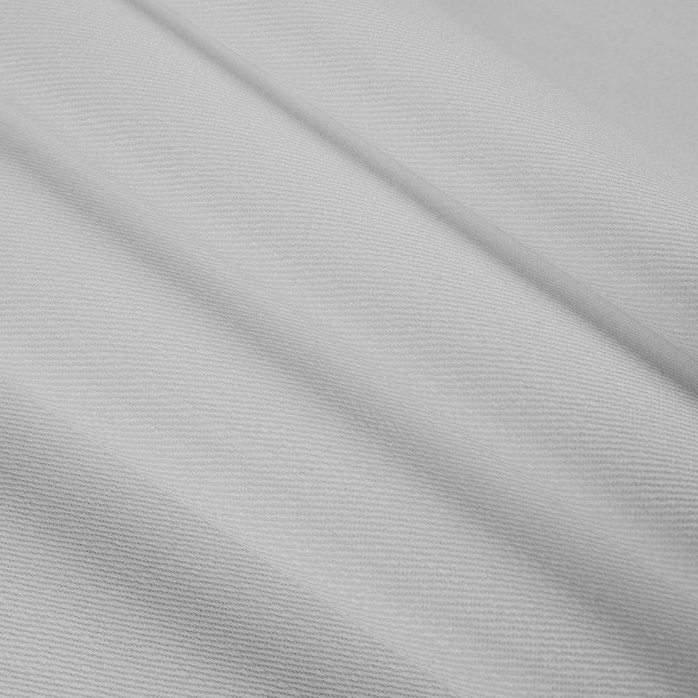 Italian Off-White Stretch Cotton Twill Folded