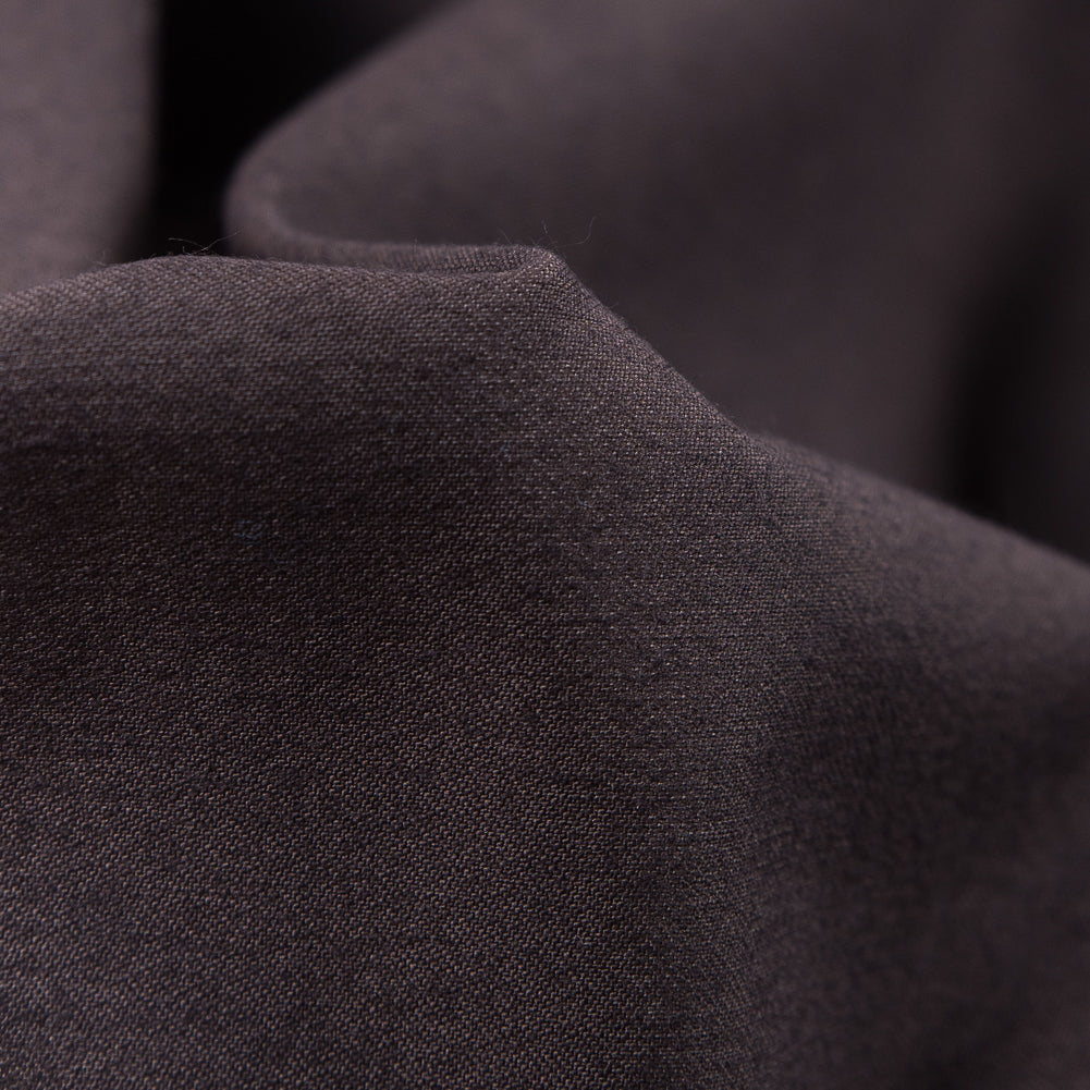 Chocolate Stretch Blended Cotton Twill Detail