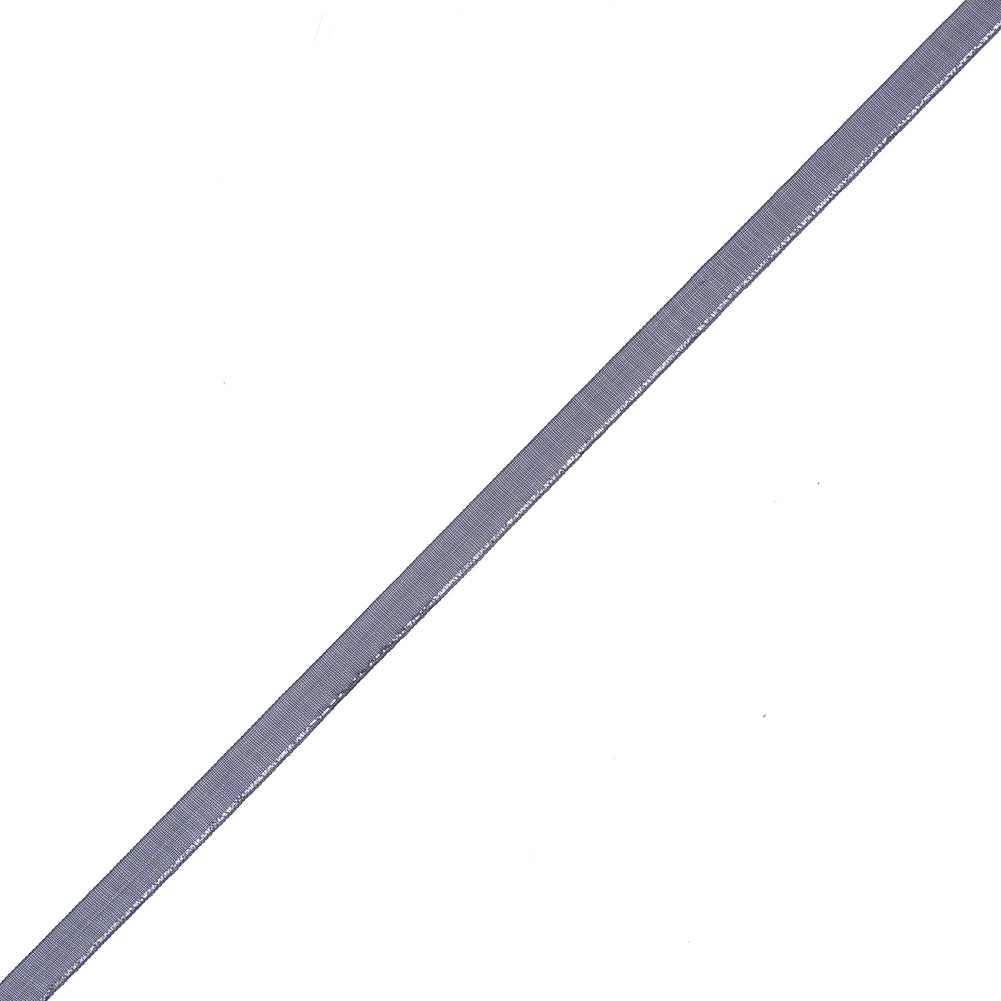 Black Organza with Silver Thread Trim - 1/4