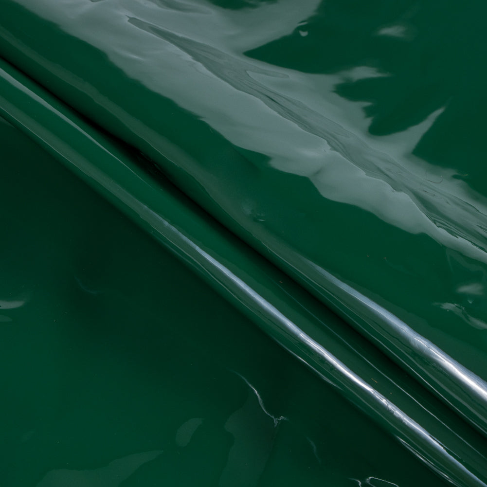 Small Kelly Green Patent Leather Folded