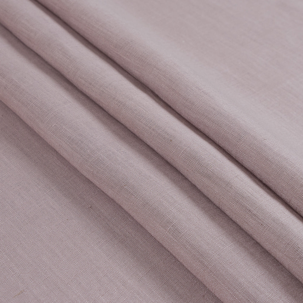 Italian Metallic Adobe Rose Woven Linen Folded