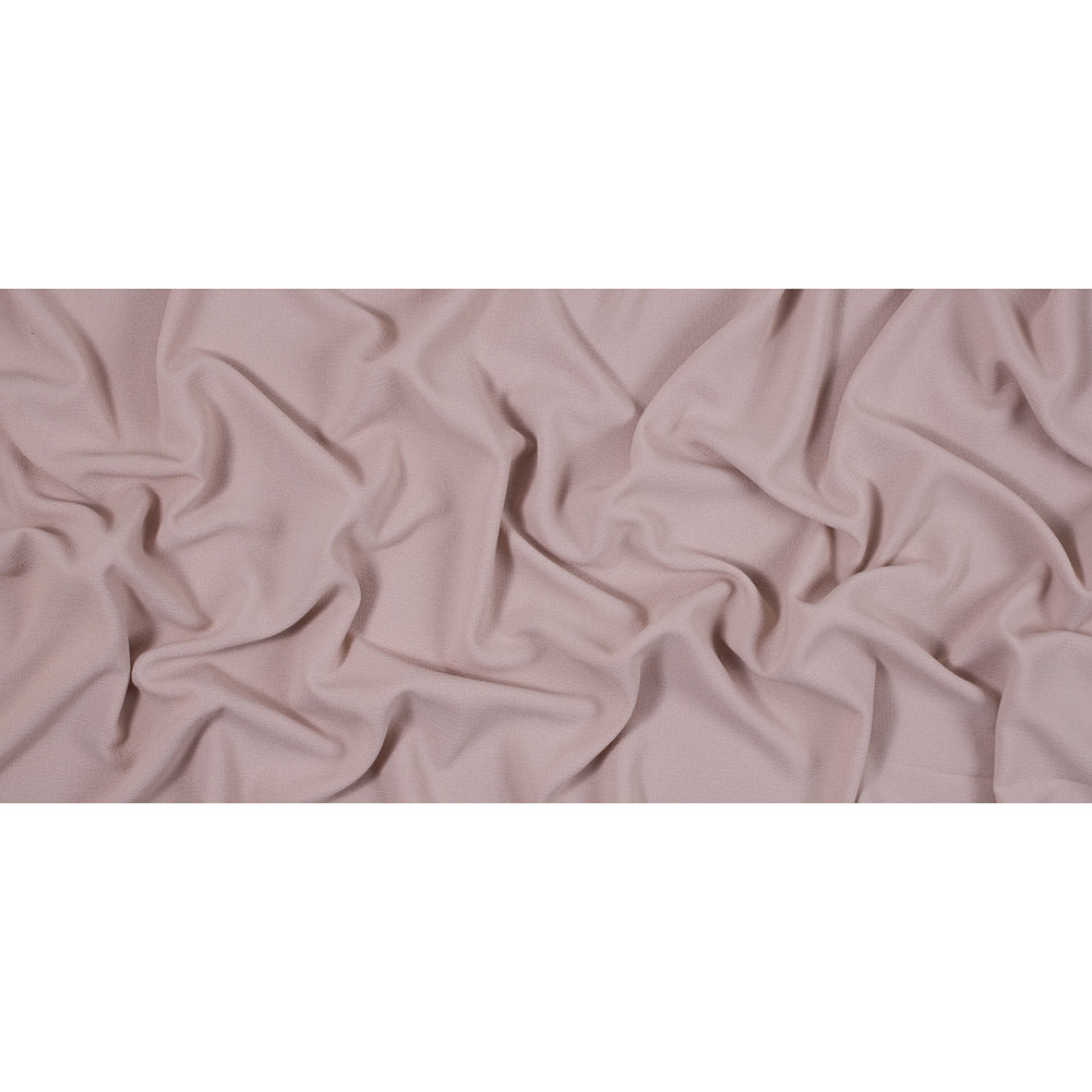 Italian Rose Dust Stretch Polyester Crepe Folded
