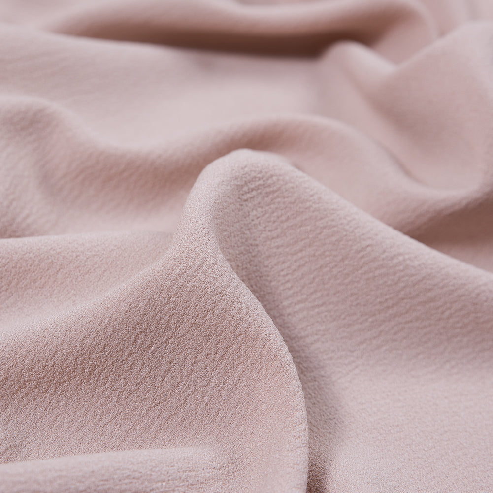 Italian Rose Dust Stretch Polyester Crepe Full
