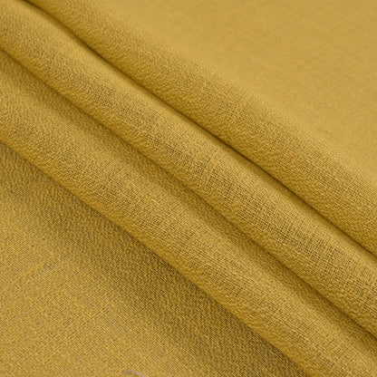 Italian Yellow Airy Linen Woven Folded