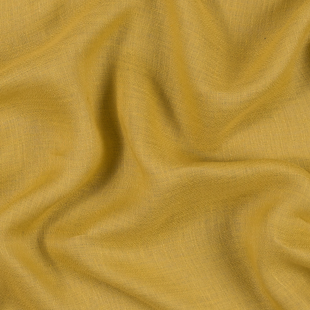 Italian Yellow Airy Linen Woven