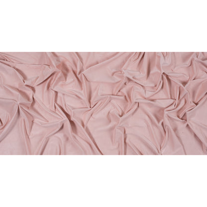 Italian Pink Lightweight Stretch Faux Suede Folded