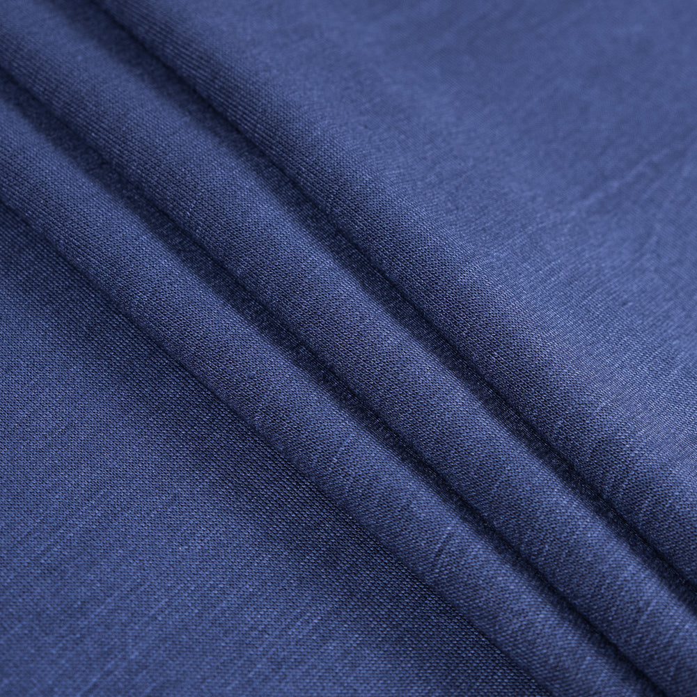 Italian Insignia Blue and Black Reversible Double Knit Detail