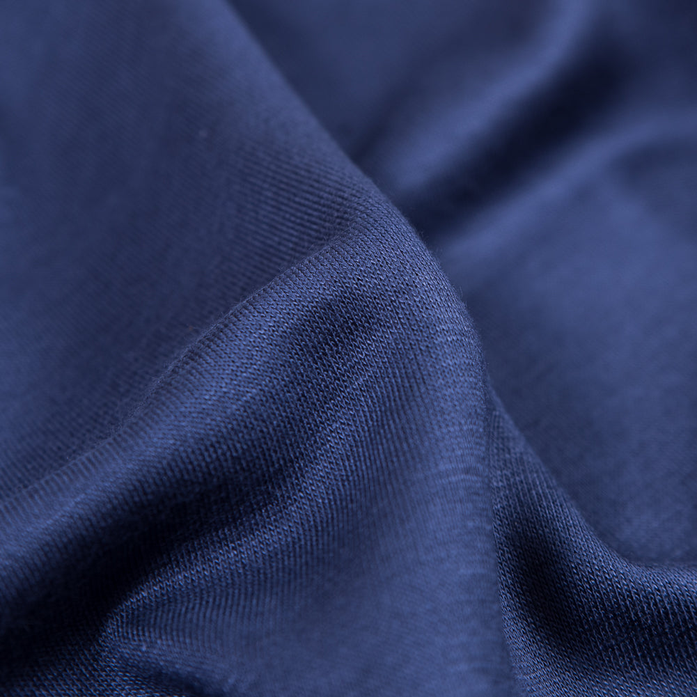 Italian Insignia Blue and Black Reversible Double Knit Full