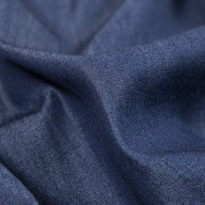Italian Blue Topweight Viscose Denim - Full