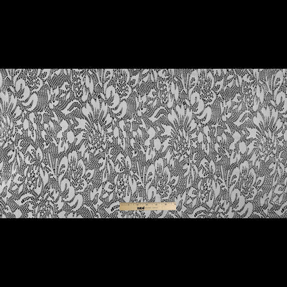 Italian White Laminated Lace - Folded