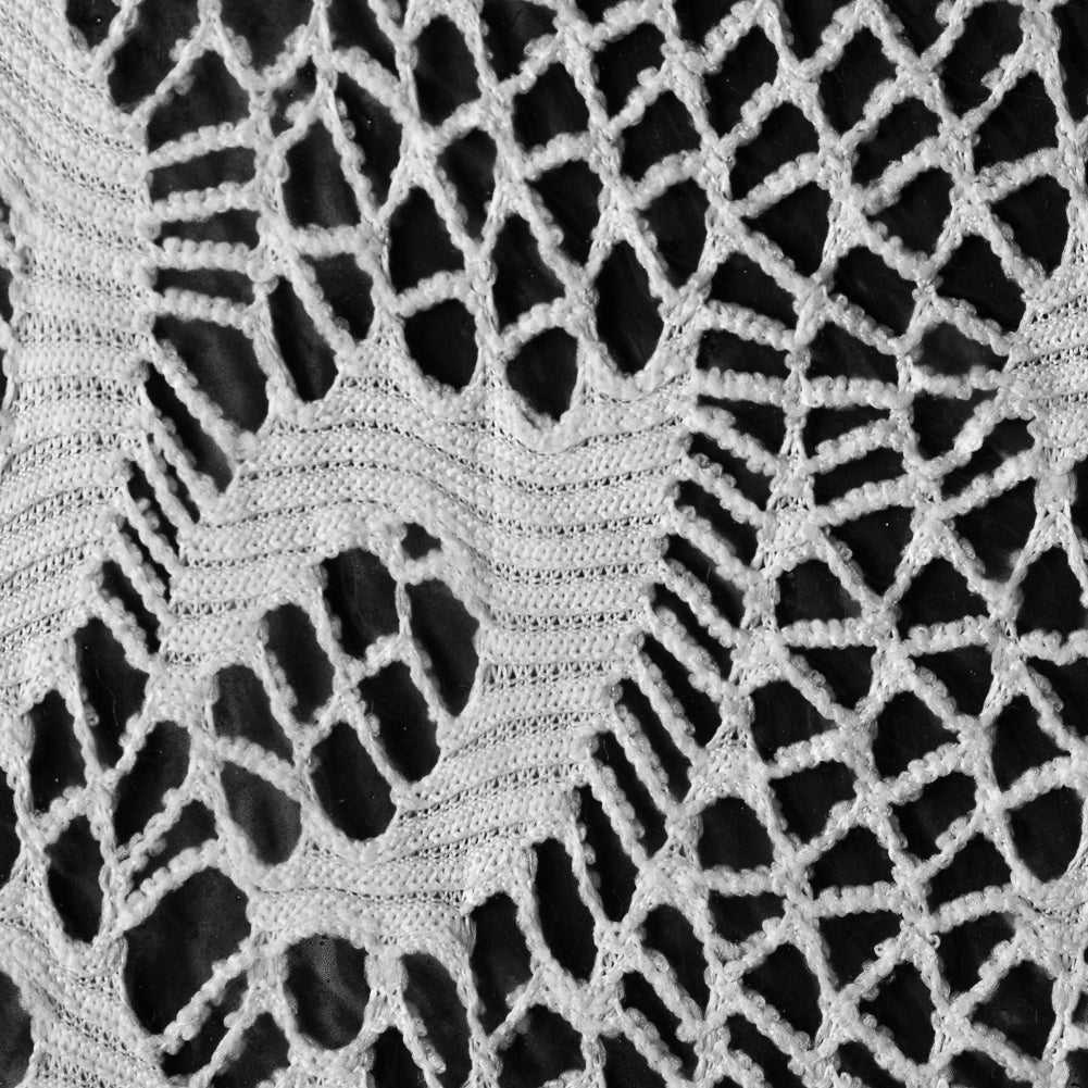 Italian White Laminated Lace - Full