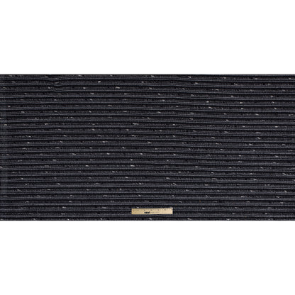Black and White Striped Novelty Woven Full