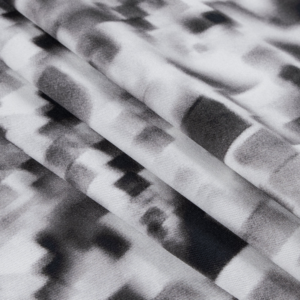 Nicole Miller Abstract Printed Stretch Cotton Woven Folded