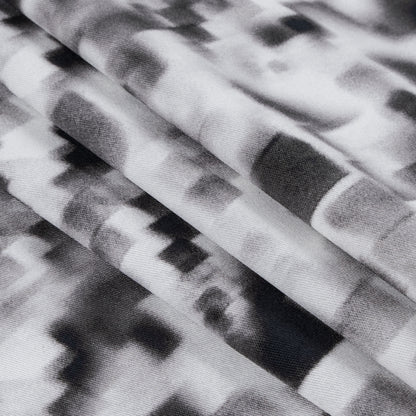 Nicole Miller Abstract Printed Stretch Cotton Woven Folded