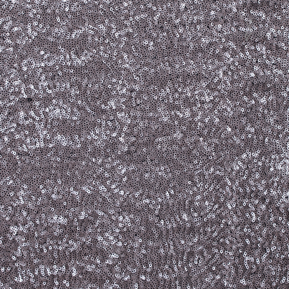 Phillip Lim Silver All Over Sequins on a Black Stretch Mesh