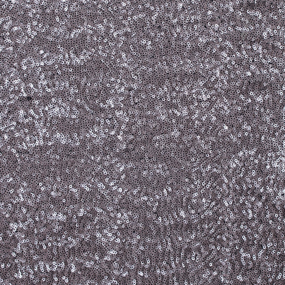 Phillip Lim Silver All Over Sequins on a Black Stretch Mesh