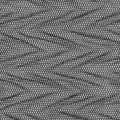 Black Herringbone Stretch Mesh Detail
