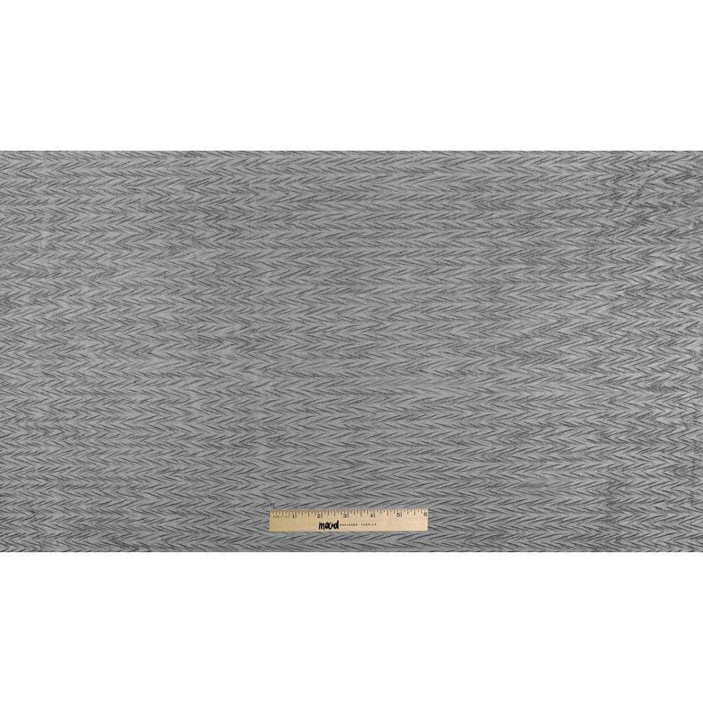 Black Herringbone Stretch Mesh Full