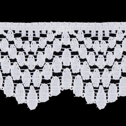 Ivory Corded Cotton Lace Trimming Detail