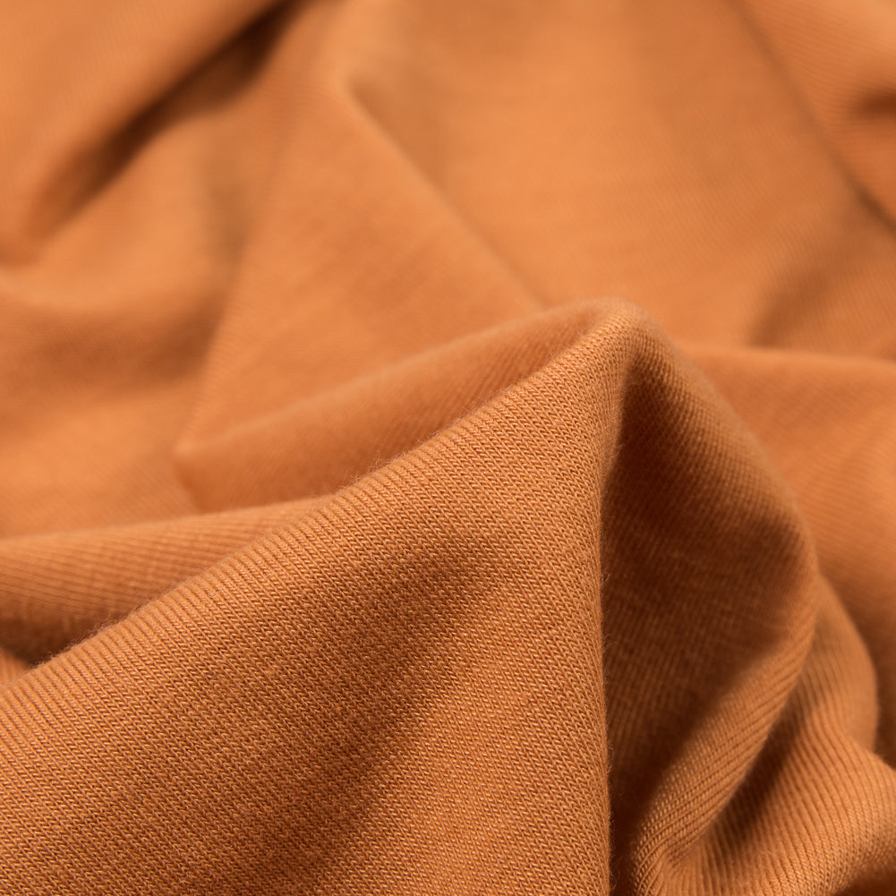Golden Oak Stretch Polyester Jersey - Detail
