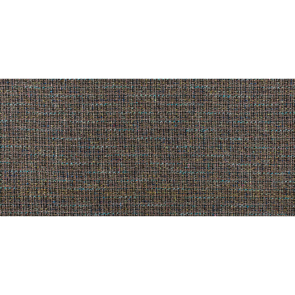 Italian Green and Blue Wool Tweed Folded