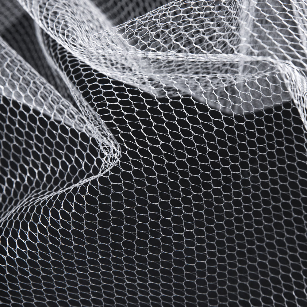 Ivory Hexagon Nylon Net Tulle Detail