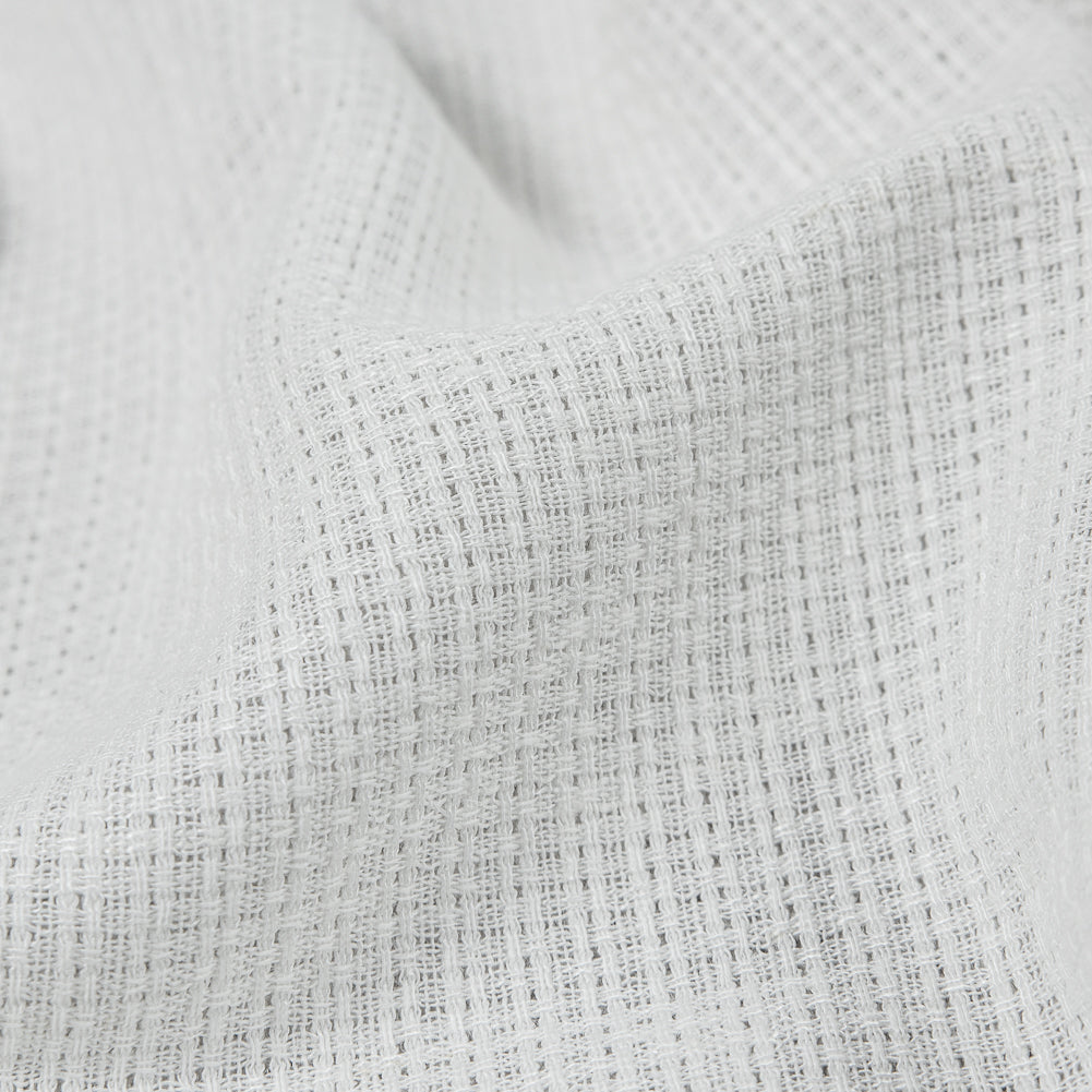 Italian Ivory Textural Linen Woven - Full