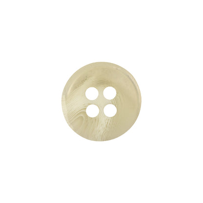 Cannoli Cream Translucent Four-Hole Button - 24L/15mm - Detail