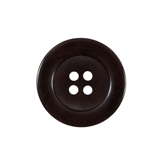 Chocolate Brown 4-Hole Plastic Button - 36L/22mm