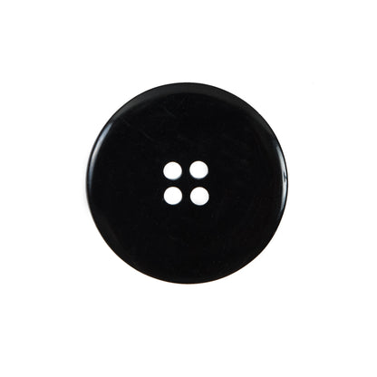 Black and Silver Marbleized Plastic Button - 36L/23mm Detail