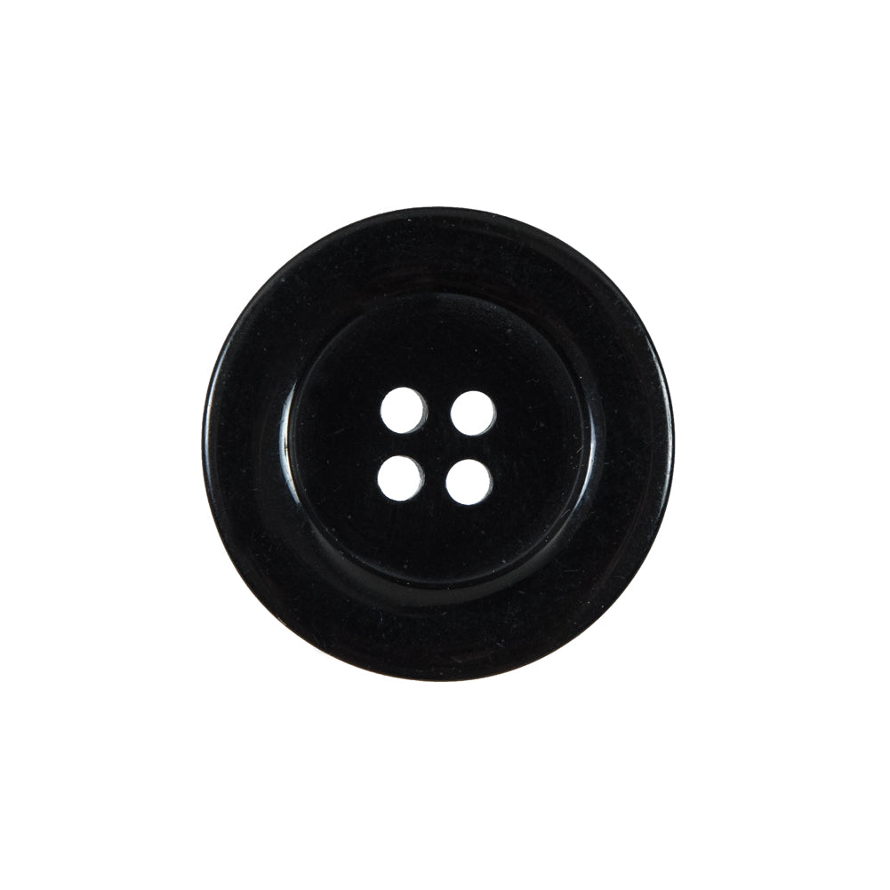 Black 4-Hole Plastic Button - 36L/22mm