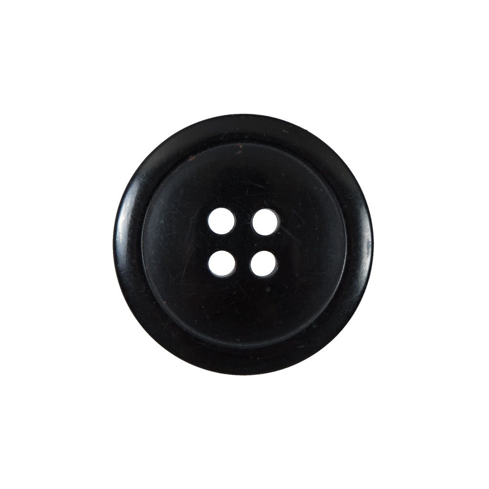 Black 4-Hole Plastic Button - 36L/23mm