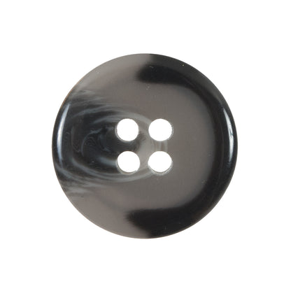 Charcoal Gray Rimmed Plastic Button - 40L/25mm - Detail