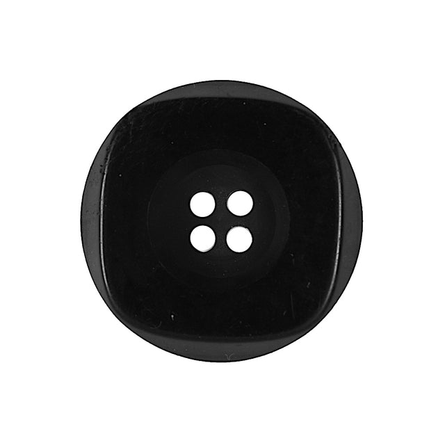 Black 4-Hole Plastic Button - 40L/25.5mm