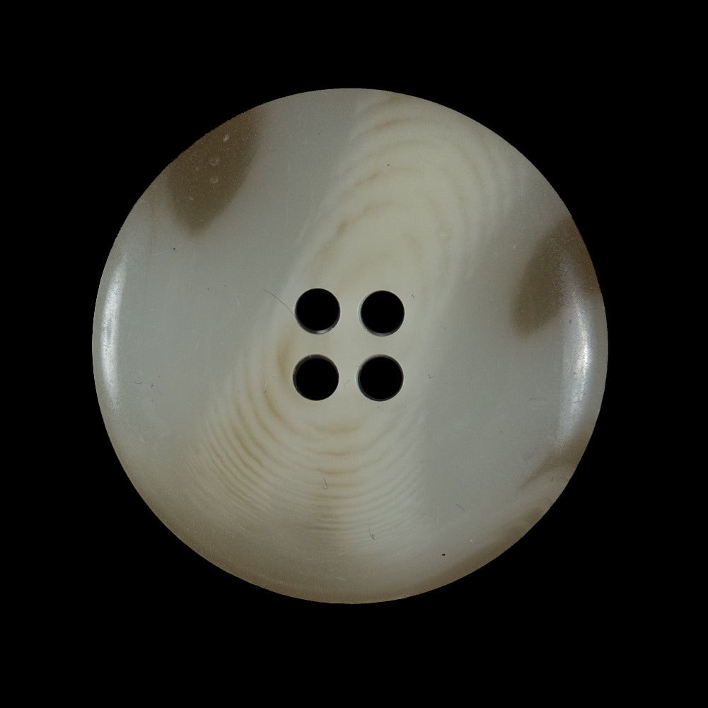 Ivory and Beige Horn Button - 44L/28mm - Detail