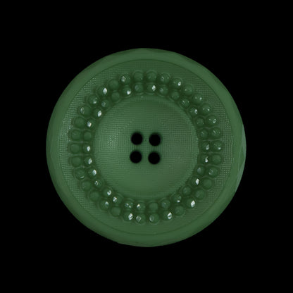 Shamrock Green Textured 4-Hole Button - 44L/28mm