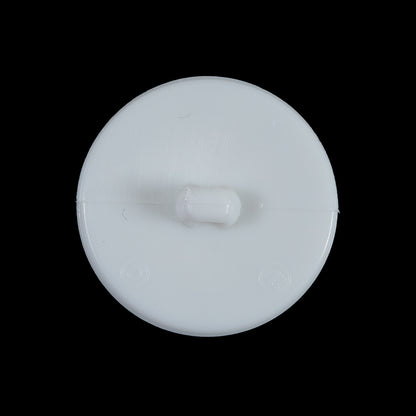 White Plastic Gem Shank-Back Button - 40L/25.5mm - Detail