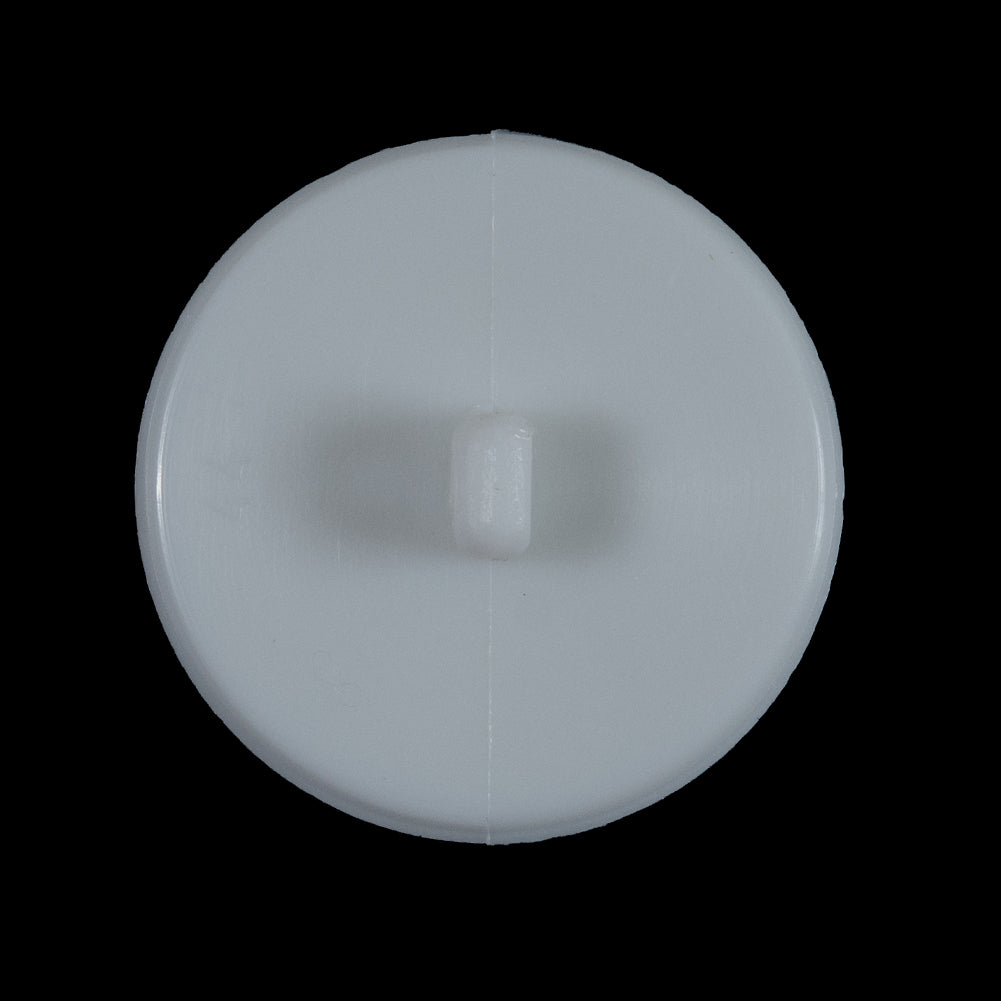 White Textured Shank-Back Button - 44L/28mm - Detail