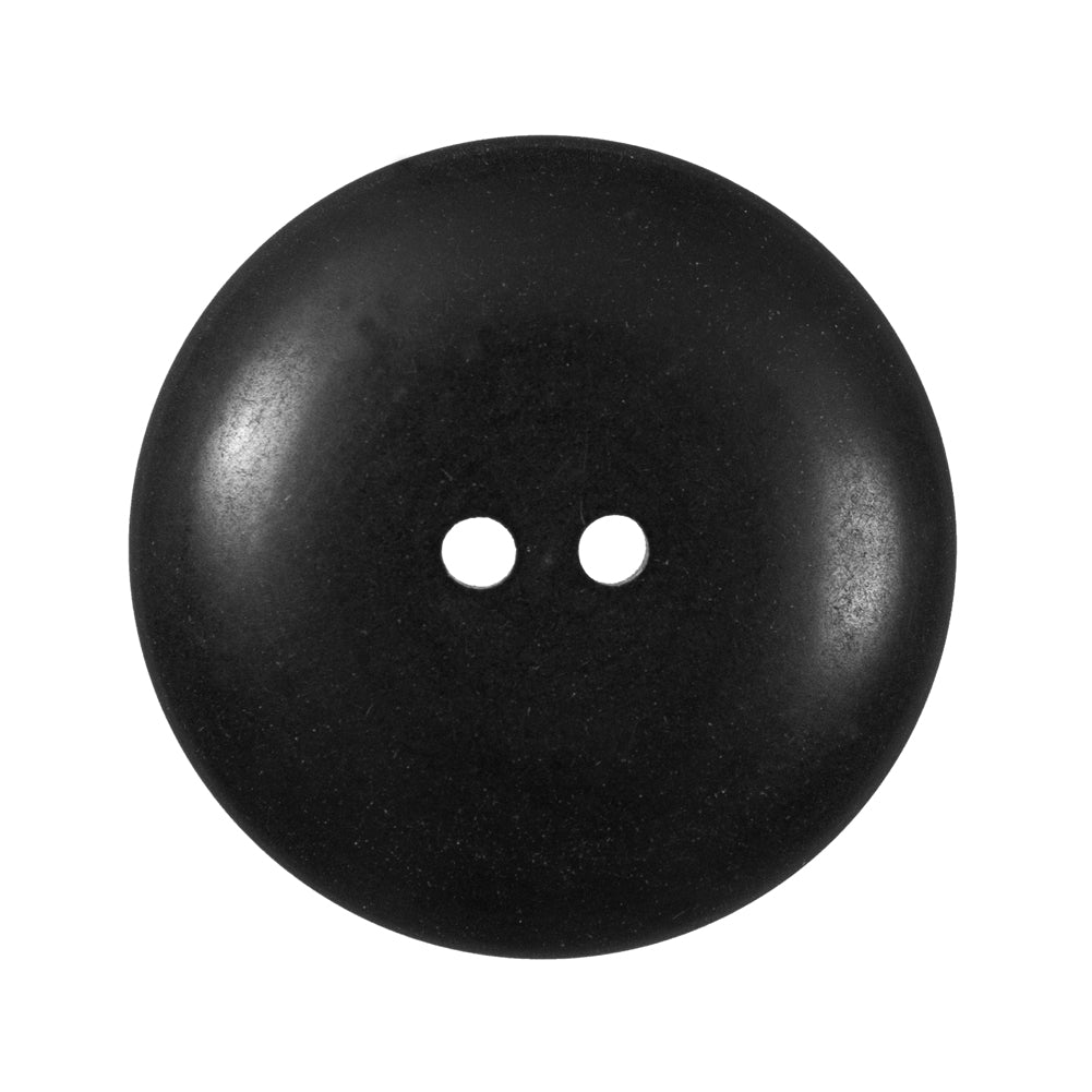 Black Plastic 2 Hole Button - 48L/30.5mm Detail