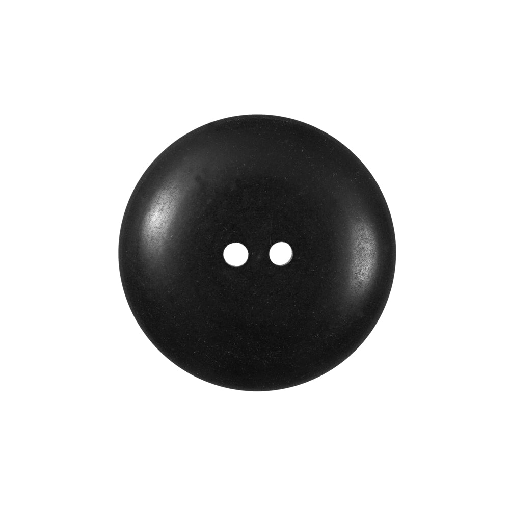 Black Plastic 2 Hole Button - 36L/23mm Detail