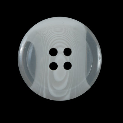 Off-White Translucent Four-Hole Button - 44L/28mm
