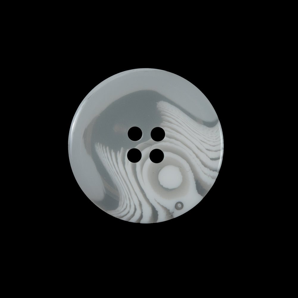 Off-White Translucent Four-Hole Button - 40L/25.5mm Detail