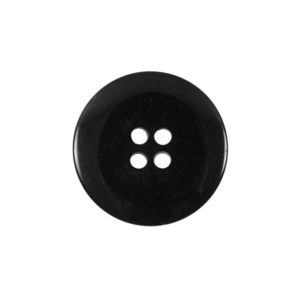 Black 4-Hole Plastic Button - 36L/23mm Detail