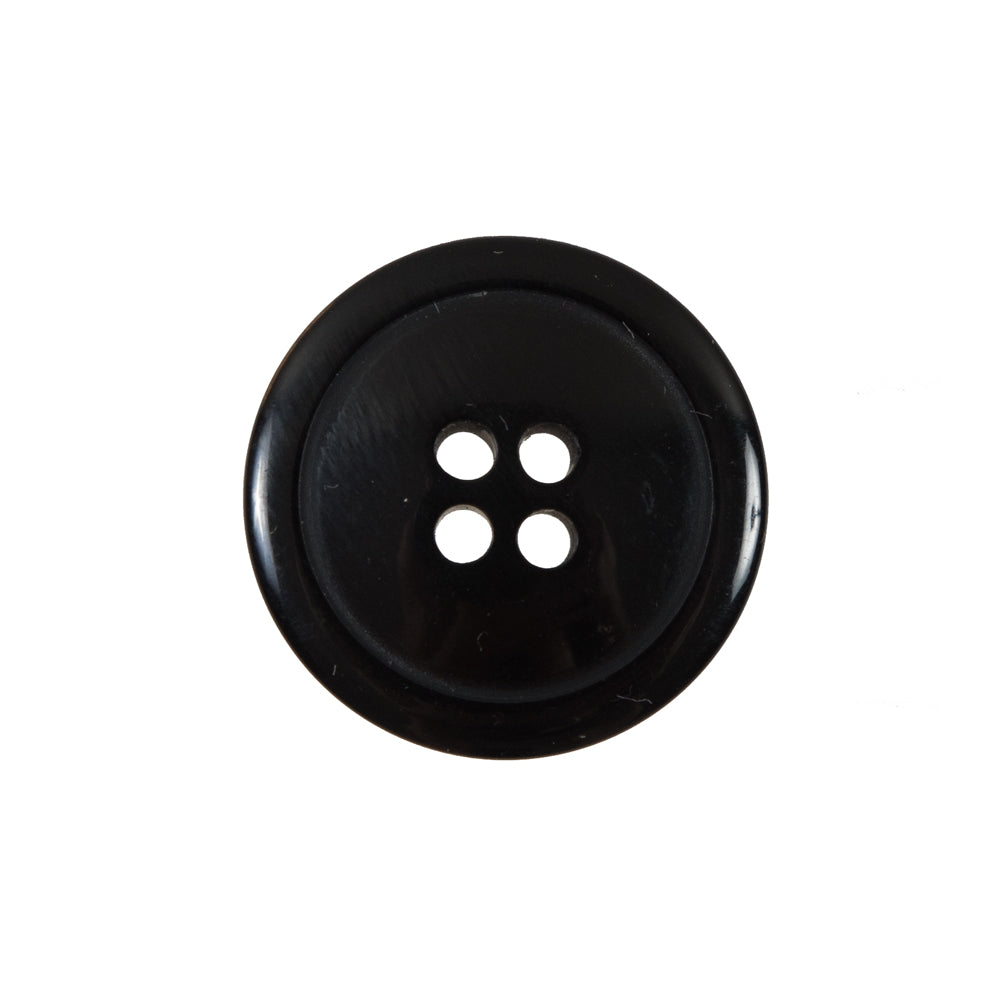 Black 4-Hole Plastic Button - 36L/23mm