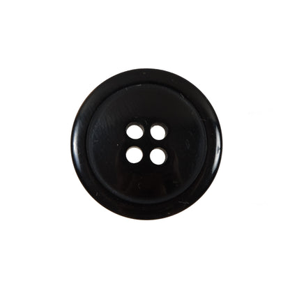 Black 4-Hole Plastic Button - 36L/23mm