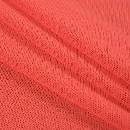 Neon Orange Stretch Mesh with Wicking Capabilities - Folded