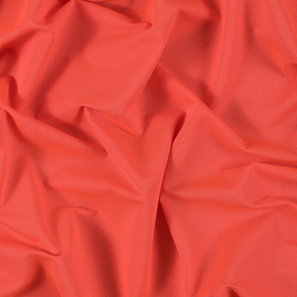 Neon Orange Stretch Mesh with Wicking Capabilities
