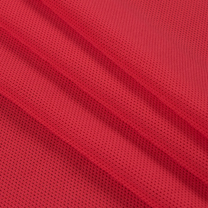 Neon Orange Stretch Mesh with Wicking Capabilities - Folded